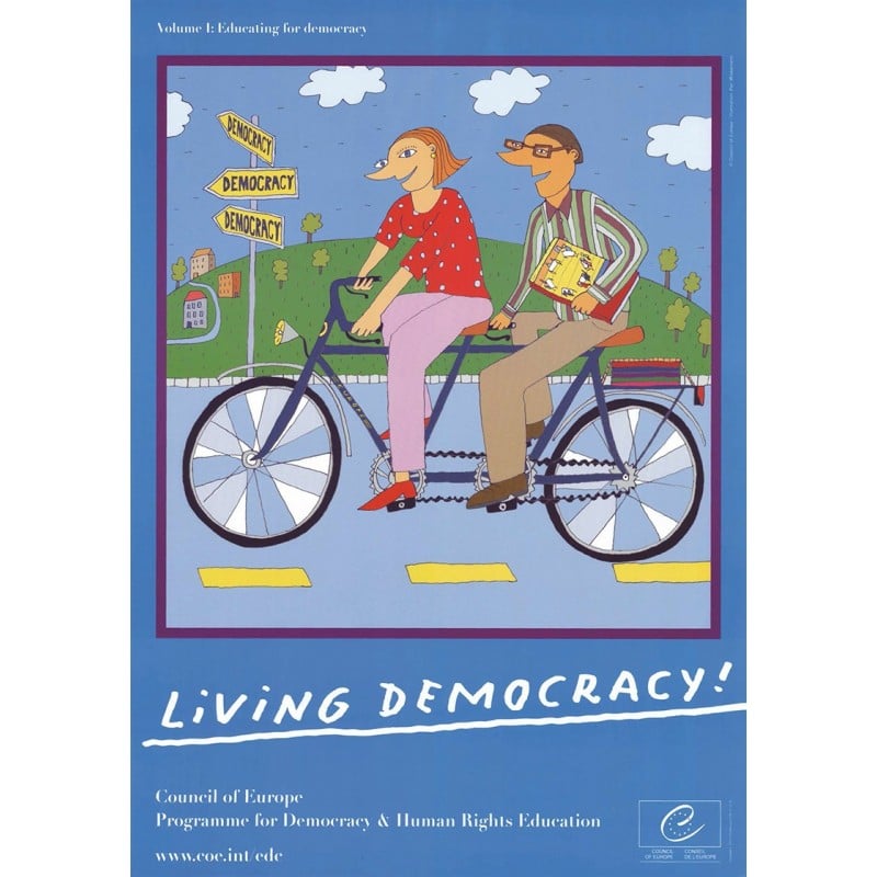 Poster "Living Democracy - Volume I: Educating For Democracy"